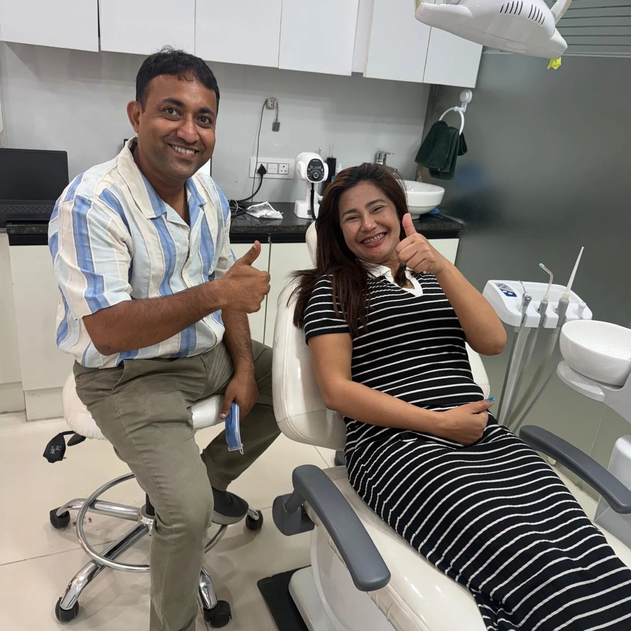 Happy patient at Gupta Dental Clinic